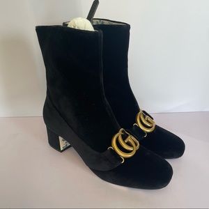 Marmonth GG gold buckle Suede Boots